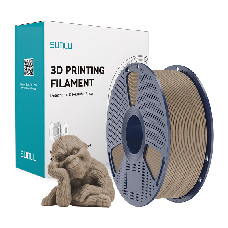 58104_1 Filament SUNLU Wood 1.75mm 1kg (drewno) - obrazek 1