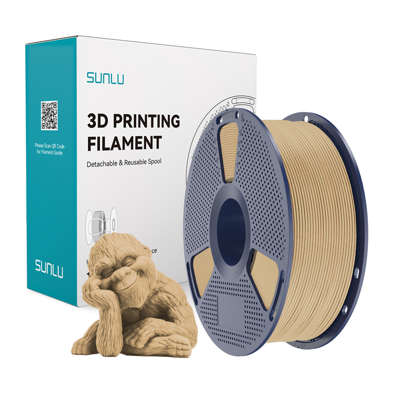 58105_1 Filament SUNLU Wood 1.75mm 1kg (klon) - obrazek 1