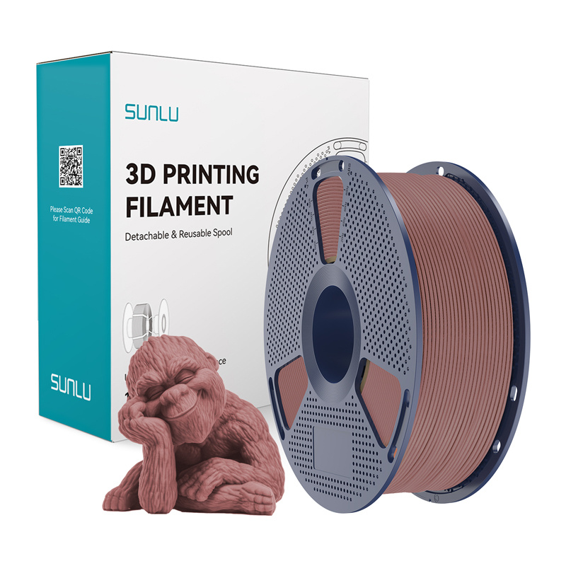 58109_1 Filament SUNLU Wood 1.75mm 1kg (wiśnia) - obrazek 1