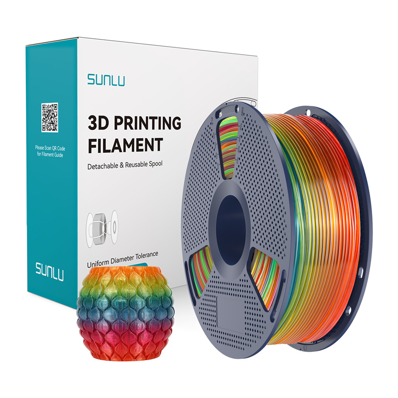 58113_1 Filament SUNLU PLA 1.75mm 1kg Rainbow 01 (przezroczysty) - obrazek 1