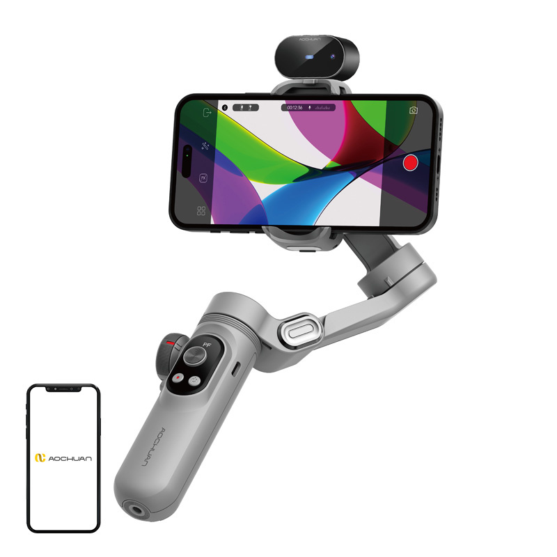 58232_1 Gimbal AOCHUAN X Pro z czujnikeim AI (szary) - obrazek 1