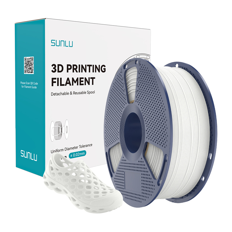 58628_1 Filament SUNLU TPU 95A 1.75mm 1kg (biały) - obrazek 1