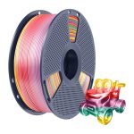 Filament SUNLU PLA+ Silk 1.75mm 1kg Rainbow 01 - obrazek 2