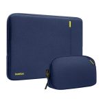 Zestaw pokrowiec na laptopa TOMTOC Defender-A13 + Etui 14'' (granatowe) - obrazek 2