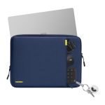 Zestaw pokrowiec na laptopa TOMTOC Defender-A13 + Etui 14'' (granatowe) - obrazek 4