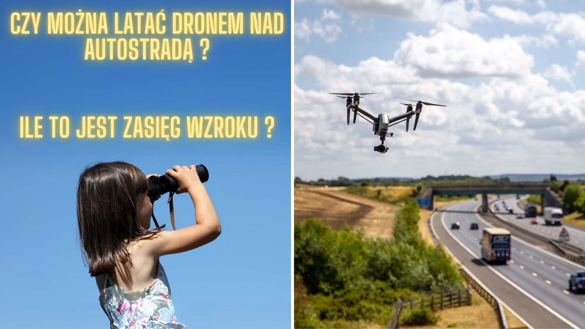 drony nad austostradą